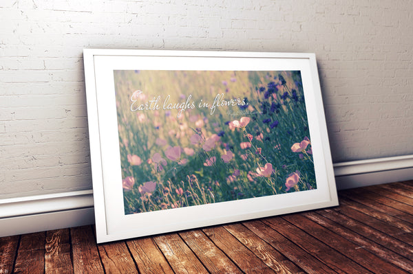 Earth Laughs in Flowers (Unframed Print)